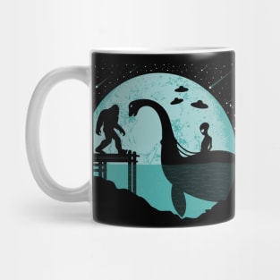 Alien Loch Ness Monster Bigfoot Mug